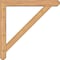 Ekena Millwork Traditional Craftsman Smooth Bracket w/ Offset Brace, Western Red Cedar, 5 1/2"W x 36"D x 36"H BKT0604X36X36TRA04SWR - alternate 4